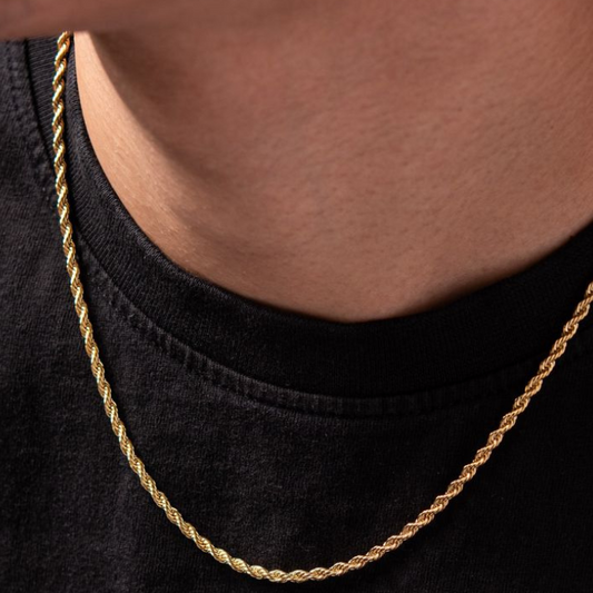 ROPE CHAIN GOLD STAINLESS STEEL