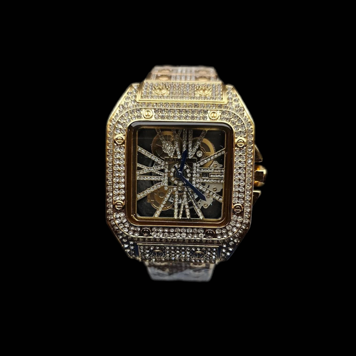 Cartier Skeleton Iced Out ( High Grade )